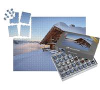 puzzleYOU : Smart Sorted® | Puzzle Photo 1000 pièces « Refuge de Montagne dans Le domaine skiable de Saalbach Hinterglemm dans Les Alpes autrichiennes »