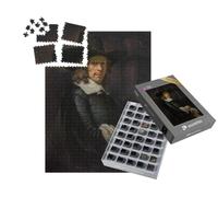 puzzleYOU : Smart Sorted® | Puzzle Photo 1000 pièces « Rembrandt - Portrait d'un Gentleman avec Un Grand Chapeau et des Gants »