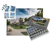 puzzleYOU : Smart Sorted® | Puzzle Photo 1000 pièces « Remparts et Jardin Antiques dans la Ville médiévale de Vannes sur la côte Atlantique »