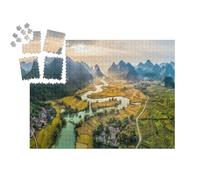 puzzleYOU : Smart Sorted® | Puzzle Photo 1000 pièces « Riz et rizière dans Le Village de Phong Nam à Trung Khanh, Cao Bang, Vietnam »