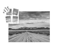 puzzleYOU : Smart Sorted® | Puzzle Photo 1000 pièces « Route 66 Historique Le Long du désert de Mojave »