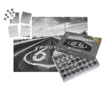puzzleYOU : Smart Sorted® | Puzzle Photo 1000 pièces « Route 66 : Panneaux de signalisation au Milieu du désert de Mojave, Californie »