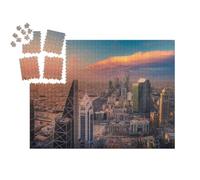 puzzleYOU : Smart Sorted® | Puzzle Photo 1000 pièces « Royaume d'Arabie Saoudite avec la Ville de Riyad Le Soir »