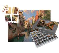 puzzleYOU : Smart Sorted® | Puzzle Photo 1000 pièces « Ruelles de la Vieille Ville au Coucher du Soleil »