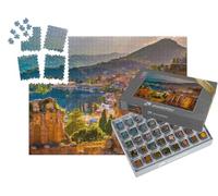 puzzleYOU : Smart Sorted® | Puzzle Photo 1000 pièces « Ruines de Taormine : théâtre au Coucher du Soleil, Sicile, Italie »