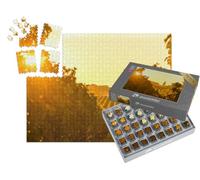 puzzleYOU : Smart Sorted® | Puzzle Photo 1000 pièces « Saint Emilion, vignoble Sunrise, vin de Bordeaux, France »