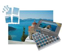 puzzleYOU : Smart Sorted® | Puzzle Photo 1000 pièces « Sanctuaire chrétien avec Vue sur la mer Ionienne, Céphalonie, Grèce »