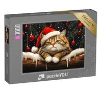 puzzleYOU : Smart Sorted® | Puzzle Photo 1000 pièces « Santa Paws Arrive en Ville »
