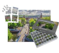 puzzleYOU : Smart Sorted® | Puzzle Photo 1000 pièces « Sarrebruck : Vieux Pont et Vieille Ville, Sarre, Allemagne »