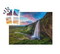 puzzleYOU : Smart Sorted® | Puzzle Photo 1000 pièces « Seljalandsfoss - Islande »