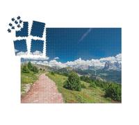 puzzleYOU : Smart Sorted® | Puzzle Photo 1000 pièces « Sentier dans Les Dolomites, Val Gardena, Italie »
