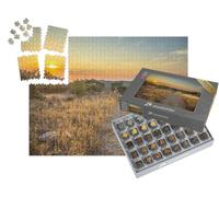 puzzleYOU : Smart Sorted® | Puzzle Photo 1000 pièces « Sentier de randonnée au Sommet d'une Montagne dans Le Parc National des Cévennes, sud de la France »