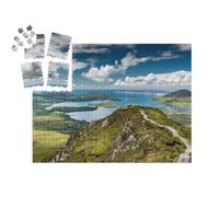 puzzleYOU : Smart Sorted® | Puzzle Photo 1000 pièces « Sentier de randonnée dans Le Parc National du Connemara, Irlande »