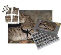 puzzleYOU : Smart Sorted® | Puzzle Photo 1000 pièces « Serpent à sonnettes Mojave érigé »