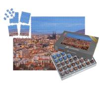 puzzleYOU : Smart Sorted® | Puzzle Photo 1000 pièces « Skyline de Clermont-Ferrand France au crépuscule »