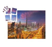 puzzleYOU : Smart Sorted® | Puzzle Photo 1000 pièces « Skyline de Dubaï au Coucher du Soleil »