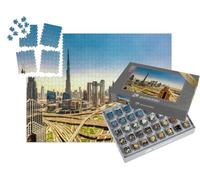 puzzleYOU : Smart Sorted® | Puzzle Photo 1000 pièces « Skyline de Dubaï au Lever du Soleil, Émirats Arabes Unis »