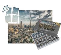 puzzleYOU : Smart Sorted® | Puzzle Photo 1000 pièces « Skyline de Dubaï avec la Ville »