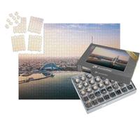 puzzleYOU : Smart Sorted® | Puzzle Photo 1000 pièces « Skyline de Dubaï en Bord de mer et l'hôtel de Luxe Burj Al Arab »