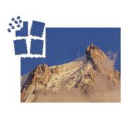 puzzleYOU : Smart Sorted® | Puzzle Photo 1000 pièces « Sommet Alpin dans la région de Chamonix - Aiguille du Midi. Chamonix, Auvergne-Rhône-Alpes, France. »