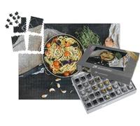 puzzleYOU : Smart Sorted® | Puzzle Photo 1000 pièces « Spaghetti au Pesto, Basilic et tomates Cerises »