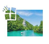 puzzleYOU : Smart Sorted® | Puzzle Photo 1000 pièces « Statue de Decebal sur Le Danube, Roumanie »
