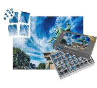 puzzleYOU : Smart Sorted® | Puzzle Photo 1000 pièces « Statue équestre de Napoléon Bonaparte, Rouen, Normandie, France. »