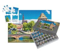 puzzleYOU : Smart Sorted® | Puzzle Photo 1000 pièces « Strasbourg Barrage Vauban Vue fluviale et architecturale, Région Alsace, France »