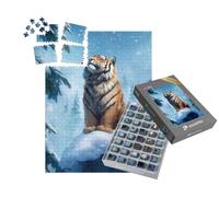 puzzleYOU : Smart Sorted® | Puzzle Photo 1000 pièces « sur la Piste du Tigre dans Le Froid »