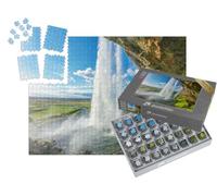 puzzleYOU : Smart Sorted® | Puzzle Photo 1000 pièces « sur Le Dos de Seljalandsfoss en Islande »