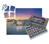 puzzleYOU : Smart Sorted® | Puzzle Photo 1000 pièces « Table Mountain avec Bateaux et mer, Le Cap, Afrique du Sud »