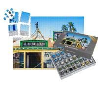 puzzleYOU : Smart Sorted® | Puzzle Photo 1000 pièces « Tableau Vintage de Melbourne avec Tramway, Victoria, Australie »