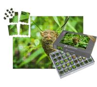 puzzleYOU : Smart Sorted® | Puzzle Photo 1000 pièces « Tarsier des Philippines : l'un des Plus Petits Primates du Monde »