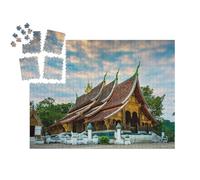 puzzleYOU : Smart Sorted® | Puzzle Photo 1000 pièces « Temple d'or de la Ville Wat Xieng Thong, Luang Prabang, Laos »