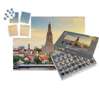 puzzleYOU : Smart Sorted® | Puzzle Photo 1000 pièces « Temple Wat Arun au Coucher du Soleil, Bangkok, Thaïlande »