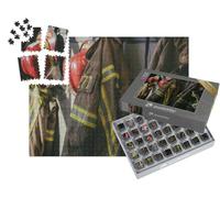 puzzleYOU : Smart Sorted® | Puzzle Photo 1000 pièces « Tenue de Pompier, prête à l'emploi »