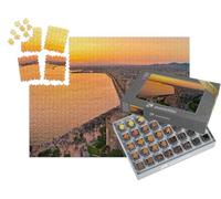 puzzleYOU : Smart Sorted® | Puzzle Photo 1000 pièces « Tour Blanche de Thessalonique au Coucher du Soleil, Grèce »
