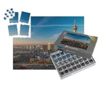 puzzleYOU : Smart Sorted® | Puzzle Photo 1000 pièces « Tour de télévision Düsseldorf, Allemagne »