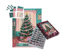 puzzleYOU : Smart Sorted® | Puzzle Photo 1000 pièces « Train Jouet au Milieu de Nombreux Cadeaux colorés »