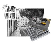 puzzleYOU : Smart Sorted® | Puzzle Photo 1000 pièces « Tramway Jaune dans Les Vieilles Rues de Lisbonne, Portugal »