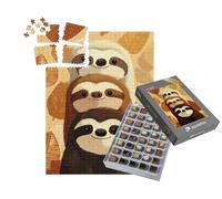 puzzleYOU : Smart Sorted® | Puzzle Photo 1000 pièces « Triple Bonheur Paresseux »