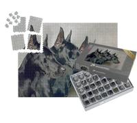 puzzleYOU : Smart Sorted® | Puzzle Photo 1000 pièces « Trois générations de Dogues allemands »