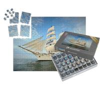 puzzleYOU : Smart Sorted® | Puzzle Photo 1000 pièces « Trois-mâts à Voile Toutes voiles Dehors »