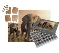 puzzleYOU : Smart Sorted® | Puzzle Photo 1000 pièces « Troupeau d'éléphants d'Afrique majestueux »