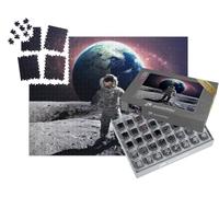 puzzleYOU : Smart Sorted® | Puzzle Photo 1000 pièces « Un Astronaute Courageux Lors d'une Promenade dans l'espace sur la Lune »