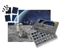 puzzleYOU : Smart Sorted® | Puzzle Photo 1000 pièces « Un Astronaute sur la Lune Regarde la Terre »