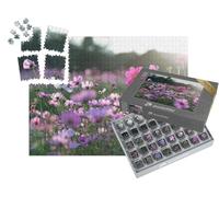 puzzleYOU : Smart Sorted® | Puzzle Photo 1000 pièces « Un Champ de Cosmos, des corbeilles à Bijoux »