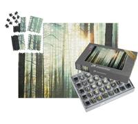 puzzleYOU : Smart Sorted® | Puzzle Photo 1000 pièces « Un Coucher de Soleil à Couper Le Souffle dans la forêt »