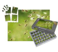 puzzleYOU : Smart Sorted® | Puzzle Photo 1000 pièces « Un essaim d'abeilles par Une journée ensoleillée »