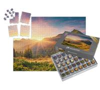 puzzleYOU : Smart Sorted® | Puzzle Photo 1000 pièces « Un Lever de Soleil à Couper Le Souffle dans Les Carpates »